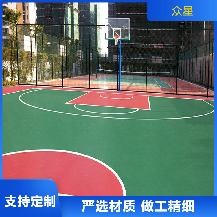 成都市塑胶篮球场篮球场硅PU - 推荐