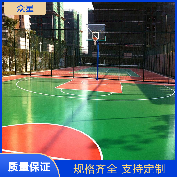 成都市塑胶篮球场篮球场硅PU - 方案